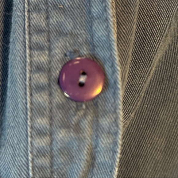 Vintage Lacy AfterNoon L Shell Kepler Rhinestone Button Up Shirt Lace Whimsy - Picture 8 of 10